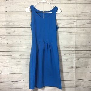 J. Crew | Pleated Flare Dress Royal Blue Women’s 0